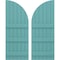 Ekena Millwork Americraft 6-Board (3 Batten) Wood Joined Board-n-Batten Shutters w/ Arch Top, ARW401BQ621X77PTH, PR ARW401BQ621X77PTH - alternate 1